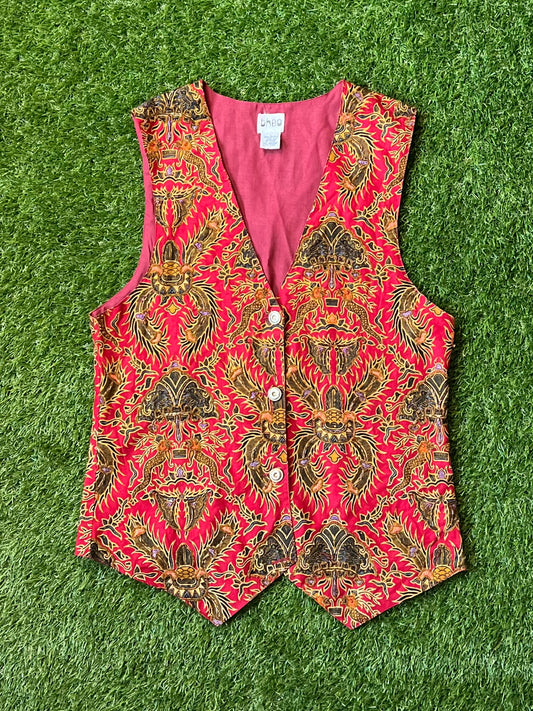 RARE VTG Theo Boho Beaded Vest