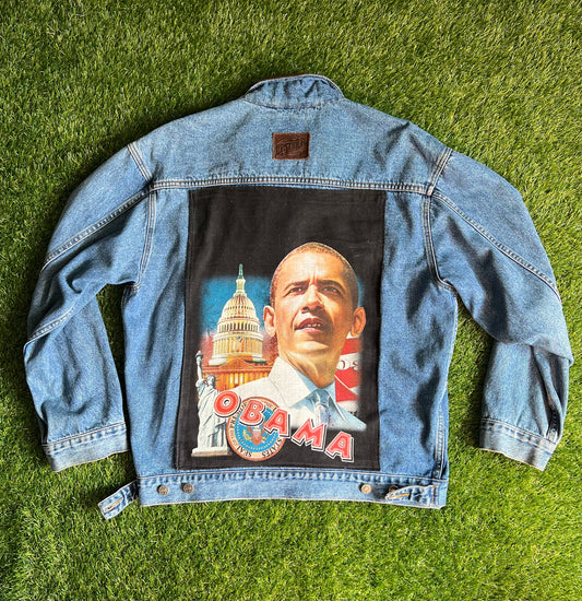 Barack Obama: Reworked VTG Dunbrooke Upstream Outdoor Advantage Jean Jacket