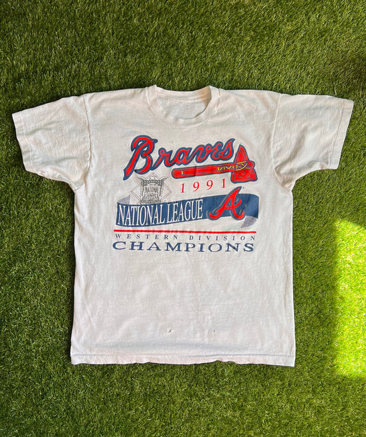 Atlanta Braves: VTG 1991 National League Western Division Champions Tee