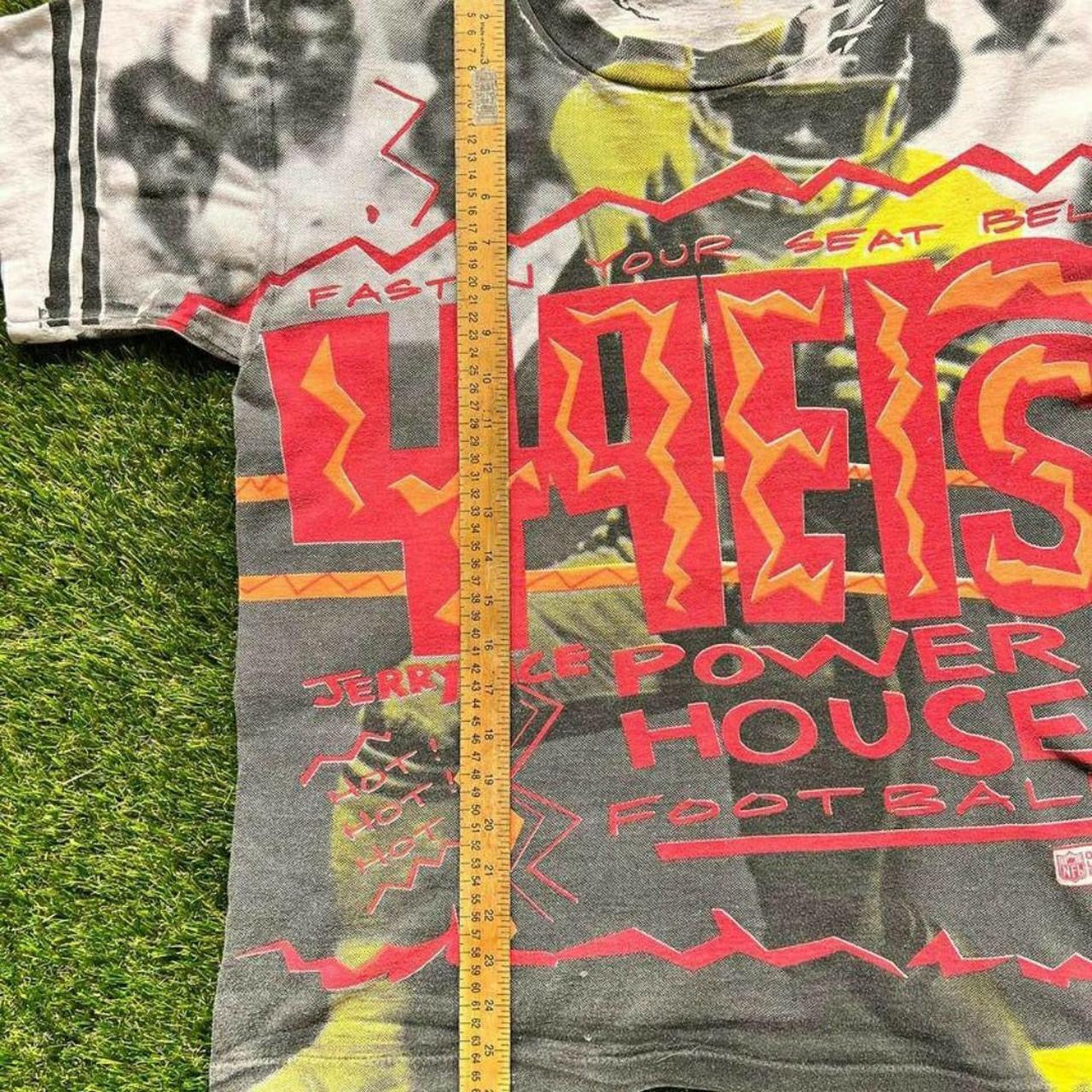 Jerry Rice: San Francisco 49ers’ VTG Retro AOP “Power House Football” Tee