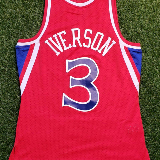 Allen Iverson: 75th NBA Anniversary 1996-1997 Mitchell & Ness Philadelphia 76ers Throwback Jersey